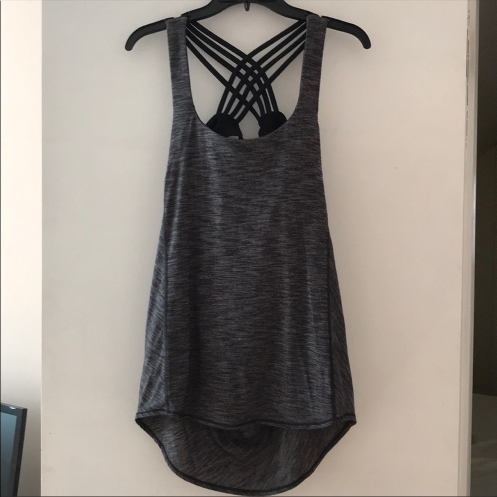 Lululemon Gray and Black Tank